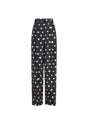 FENDI polka-dot trousers - Black