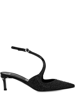 Philipp Plein 55mm Slingback Strass pumps - Black