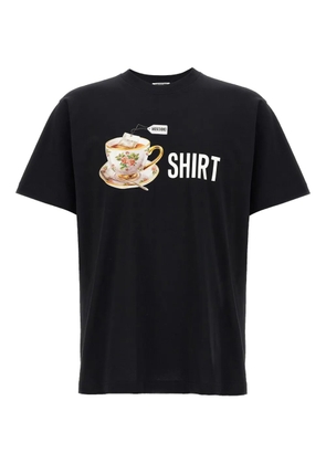 Moschino teacup-print crew-neck T-shirt - Black