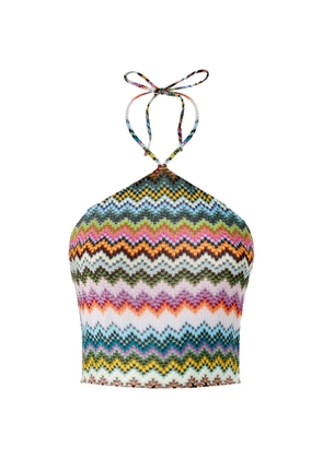 Missoni zigzag-pattern halter-neck top - Green