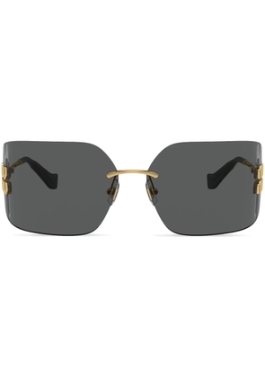 Miu Miu Eyewear Runway frameless sunglasses - Gold
