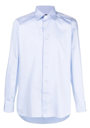 Zegna button-up cotton shirt - Blue