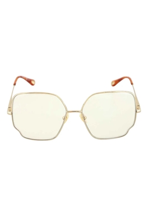 Chloé Eyewear geometric-frame sunglasses - Gold