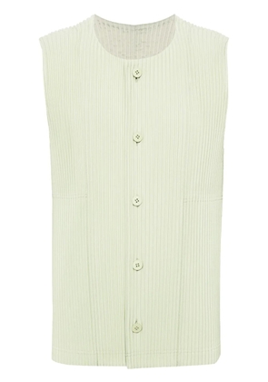 Homme Plissé Issey Miyake pleated vest - Green