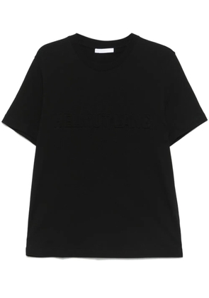 Helmut Lang logo-embossed T-shirt - Black