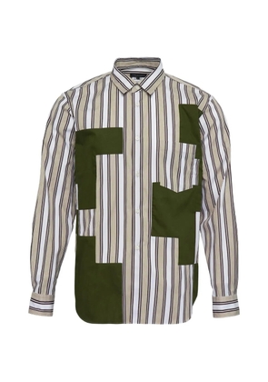 Comme des Garçons Homme Plus striped-pattern shirt - White