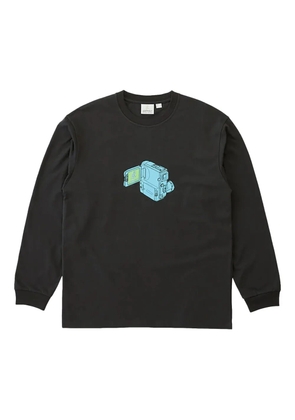 Gramicci graphic-print long-sleeve T-shirt - Black