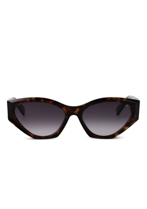 Philipp Plein Eyewear geometric-frame sunglasses - Brown