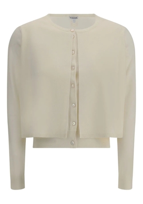 LOEWE wool cardigan - Neutrals