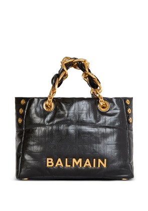 Balmain small 1945 Soft leather tote bag - Black