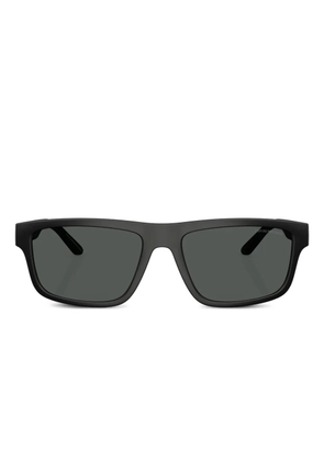 Emporio Armani logo-print sunglasses - Black