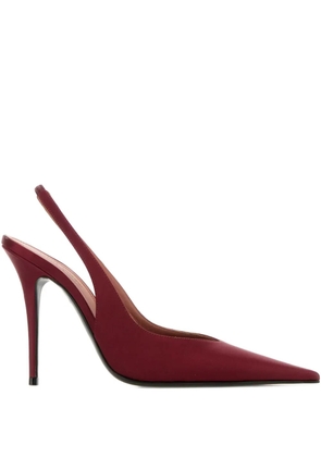 Amina Muaddi 105mm Anok pointed-toe pumps - Red