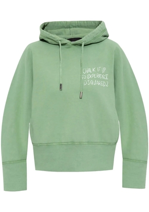 DSQUARED2 text-detail hoodie - Green