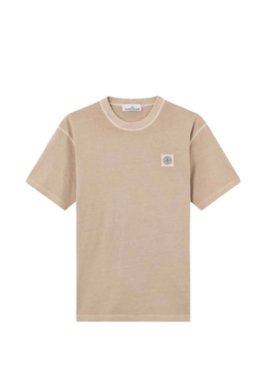 Stone Island logo-patch T-shirt - Neutrals