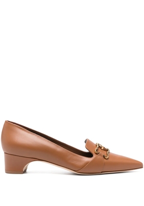 Manolo Blahnik 30mm Phobepla pumps - Brown