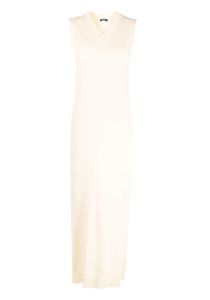 ASPESI sleeveless knitted dress - Neutrals