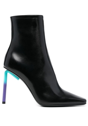 Off-White Allen 140mm leather ankle boots - Black