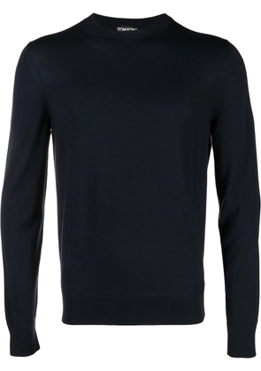 TOM FORD fine-knit wool jumper - Blue