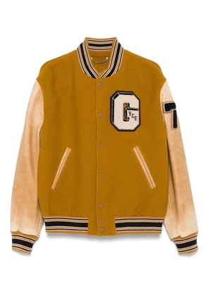 Golden Goose leather-sleeved jacket - Yellow