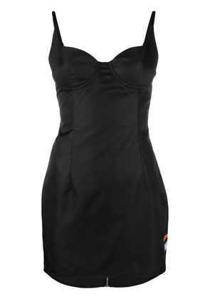Heron Preston satin corset mini dress - Black