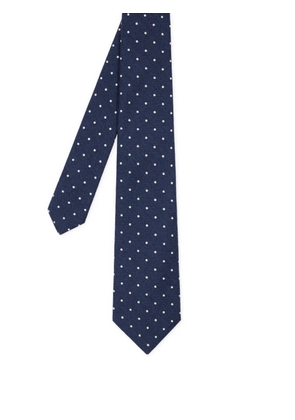 Paul Smith polka-dot merino-cashmere blend tie - Blue