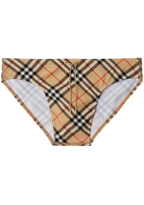 Burberry check swim shorts - Neutrals