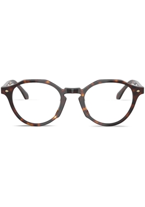 Giorgio Armani logo-print glasses - Brown