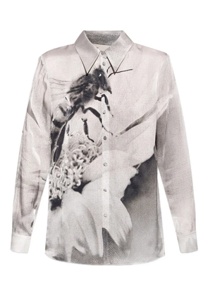 Tory Burch graphic-print shirt - Grey