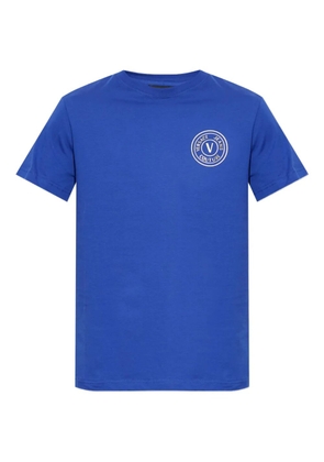 Versace Jeans Couture logo-print cotton T-shirt - Blue