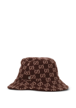 Gucci GG-monogram bucket hat - Brown