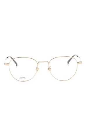 Dunhill oval-frame glasses - Gold