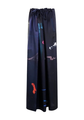 Daniela Gregis printed trousers - Blue