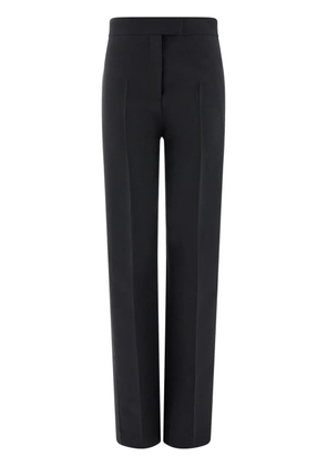 Ferragamo press-crease high-rise trousers - Black