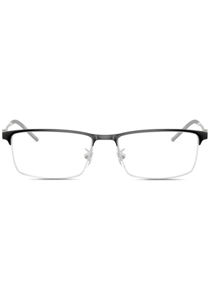 Emporio Armani rectangle frame glasses - Black