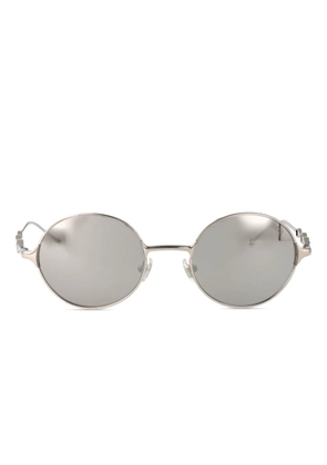 Diesel round-frame metal sunglasses - Grey