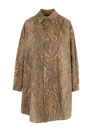 MM6 Maison Margiela buttoned shirt dress - Brown