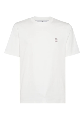 Brunello Cucinelli logo-printed T-shirt - Neutrals