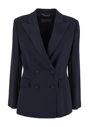 Alberta Ferretti double-breasted peak-lapel blazer - Blue