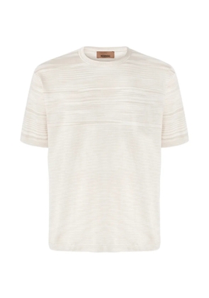 Missoni mercerized crew-neck T-shirt - Neutrals