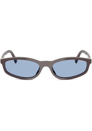 Miu Miu Eyewear geometric-frame sunglasses - Brown