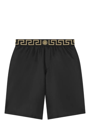 Versace Greca-waistband swim shorts - Black