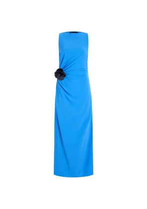 Proenza Schouler Indria flower-detail maxi dress - Blue