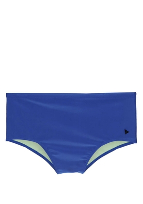 Amir Slama logo-appliqué swim shorts - Blue