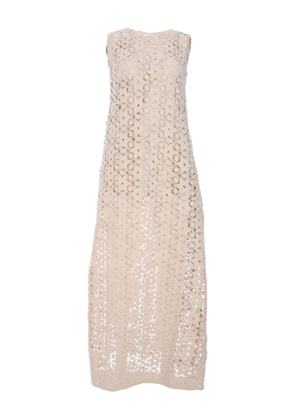 ALOHAS Arum lace midi dress - Neutrals