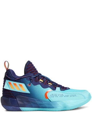 adidas Dame 7 EXTPLY 'Dark Blue/Pulse Aqua-Solar Red' sneakers