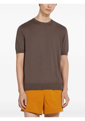 Zegna cotton T-shirt - Brown