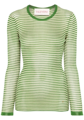 Valentino Garavani striped sweater - Green