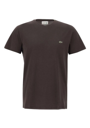 Lacoste logo-embroidered T-shirt - Brown
