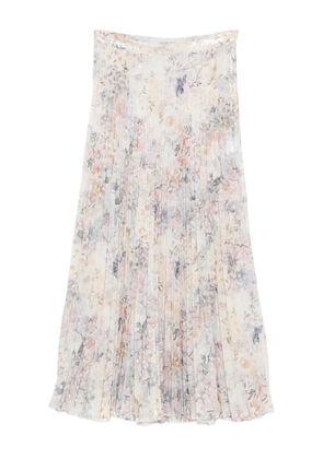 Golden Goose sequin-embellished pleated skirt - Neutrals