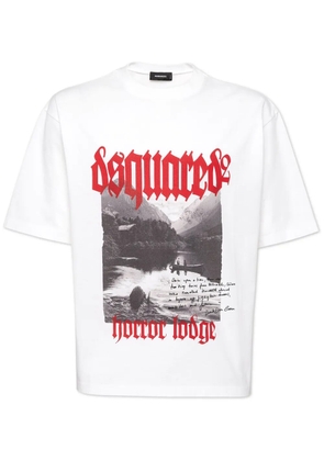DSQUARED2 graphic-print cotton T-shirt - White